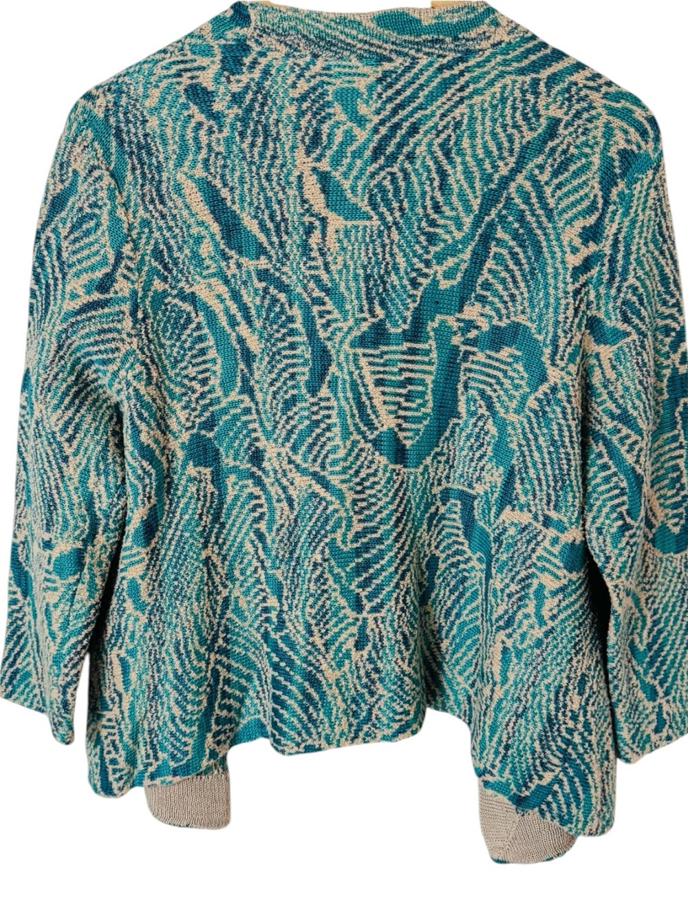 PERUVIAN CONNECTION Cardigan Sweater Absolutely Beautiful Women’s Large Flaw - Picture 5 of 6